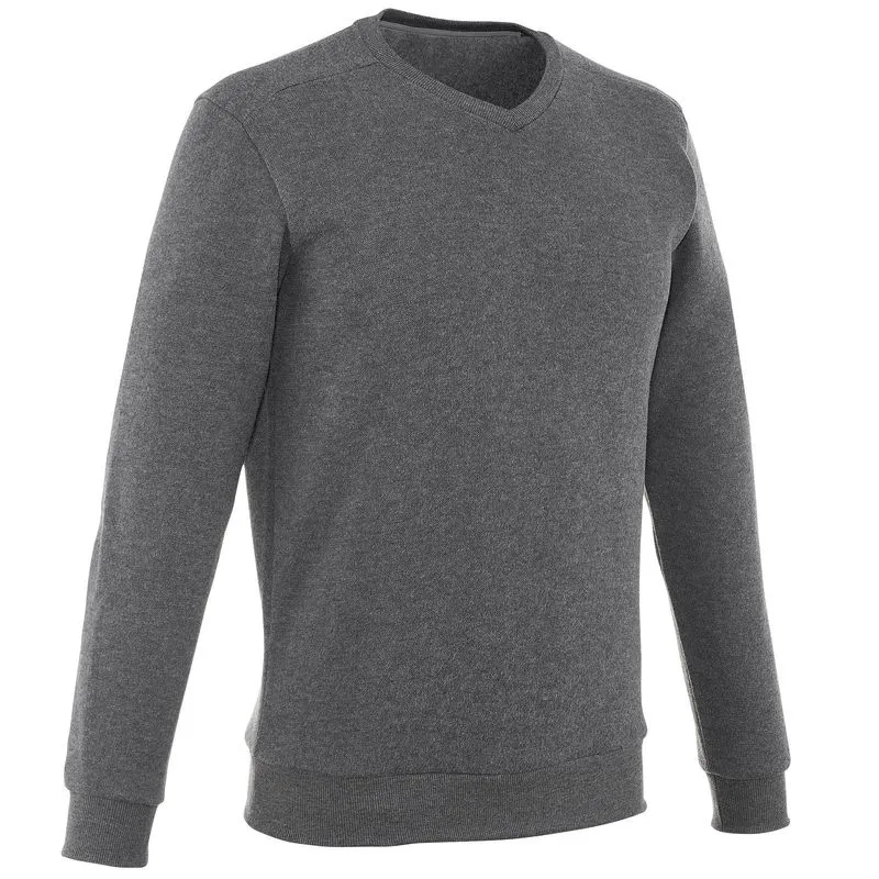 Camisa manga-longa masculina de Trilha NH150 Camisola de caminhada - NH150 - Homem Cinzento claro, M