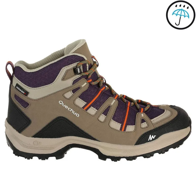 Calçado feminino impermeável trilha NH Arpenaz 100 Mid Quechua SH ARP100 MID NDY L VIOLET, 38