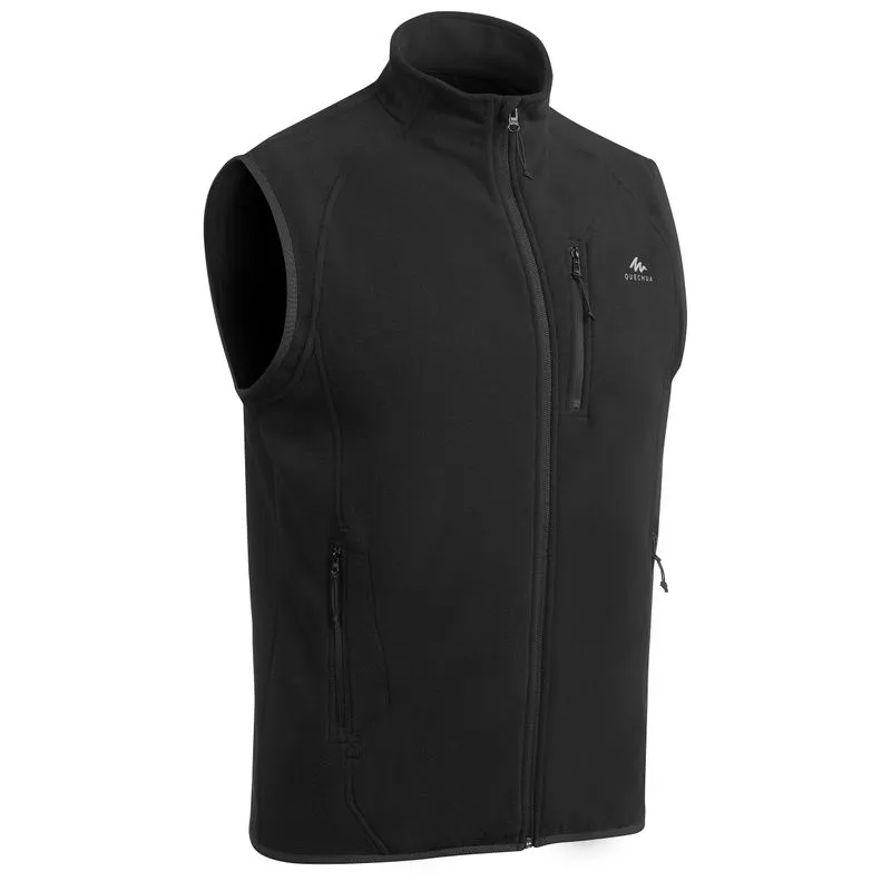 Colete Fleece Masculino de Trilha MH100 Quechua Preto - M