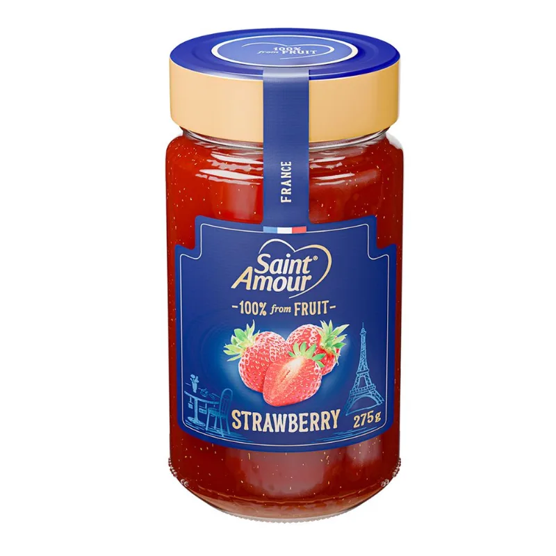 Mermelada Saint Amour Frutilla 100% Fruta Sin Azúcar 275 g