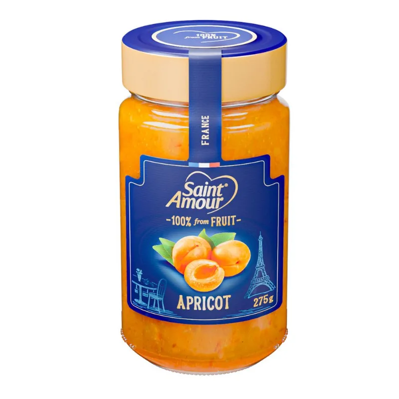 Mermelada Saint Amour Damasco 100% Fruta Sin Azúcar 275 g