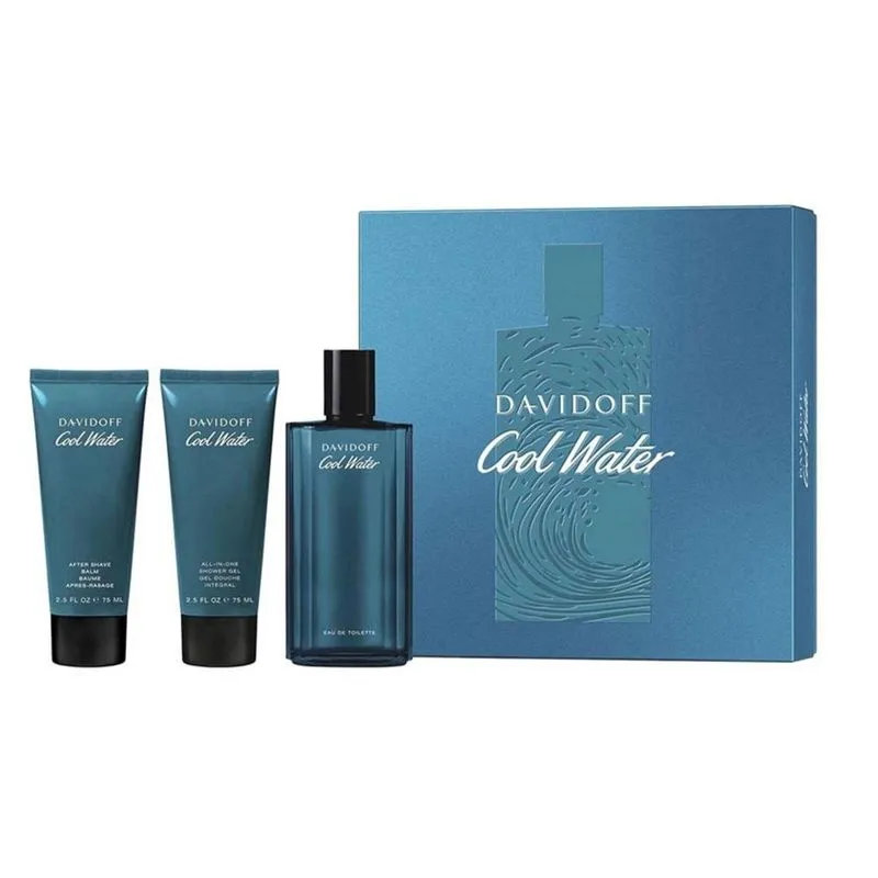 Conjunto Presente Masculino 3 Peças Refrescante - Água Fria