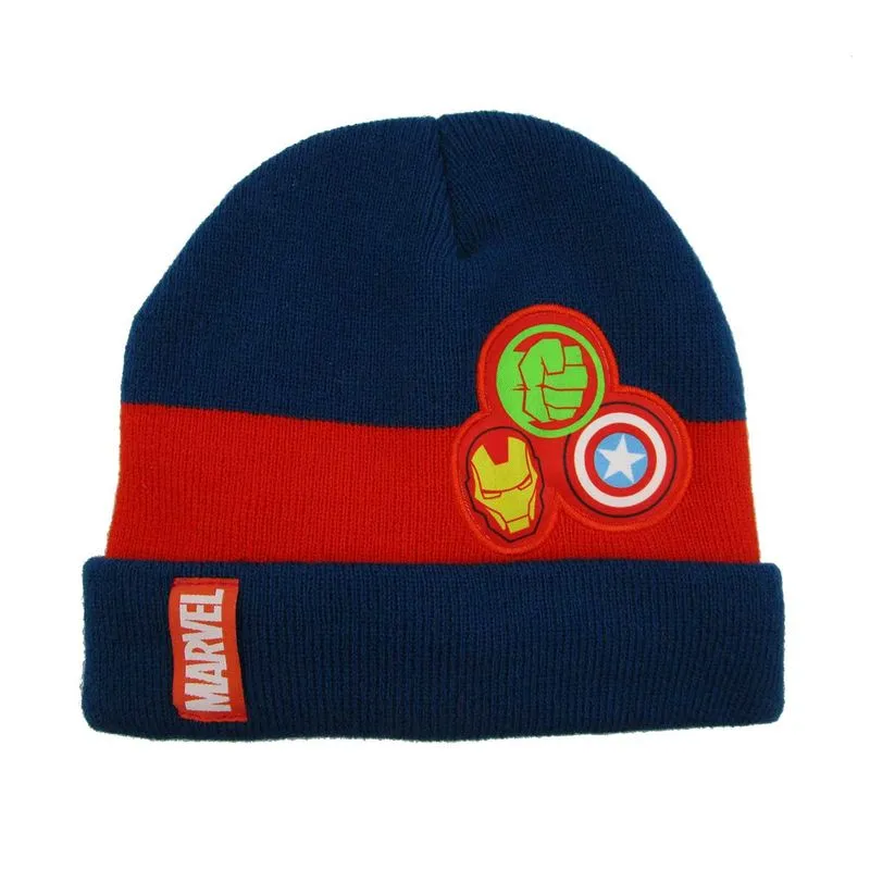 Gorro Infantil Masculino Avengers Azul/ Vermelho Marvel