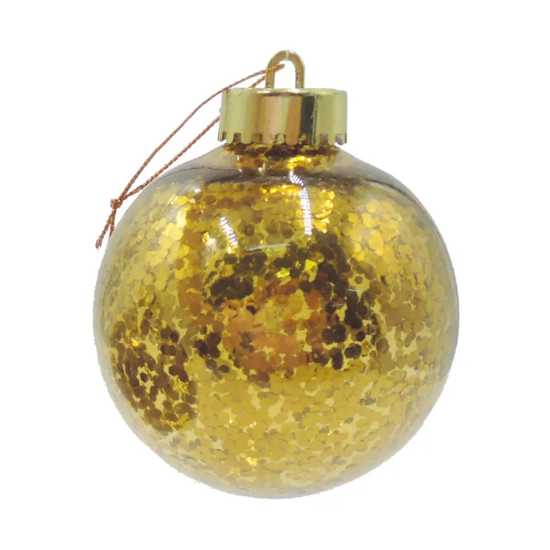 Jungle bocha transp c/glitter dorado 8cm