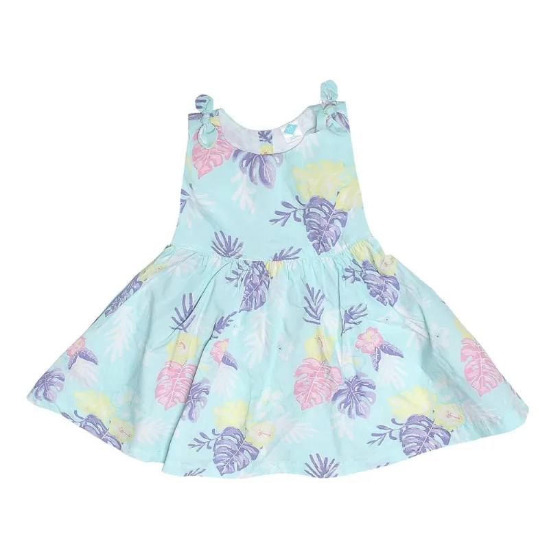 Vestido Tex de poplin estampado bebé Vestido Tex de poplin estampado bebes talle 9 meses celeste