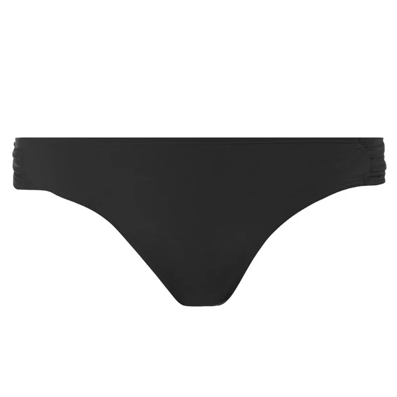 Bikini bombacha Tex vedetina con frunce mujer talle 46 negro