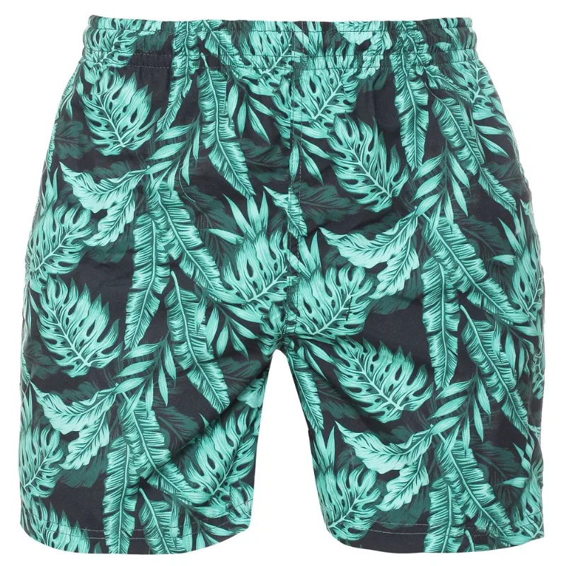 Short Tex de baño estampado con bolsillo trasero hombre talle M verde