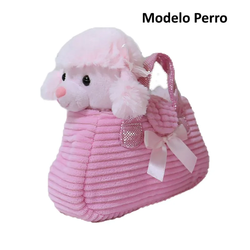 Peluche animales con bolso de 19 cm (Modelos Surtidos)