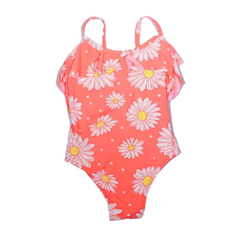 Malla Tex estampada con volados talle 12 meses rosa