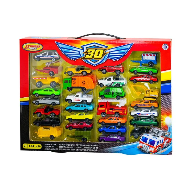 Set de 30 autos express wheels