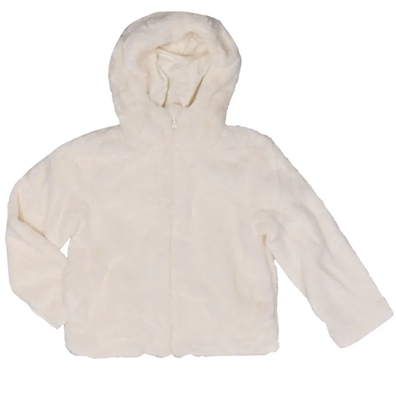 Campera Tex corderito talle 6-7 años blanco
