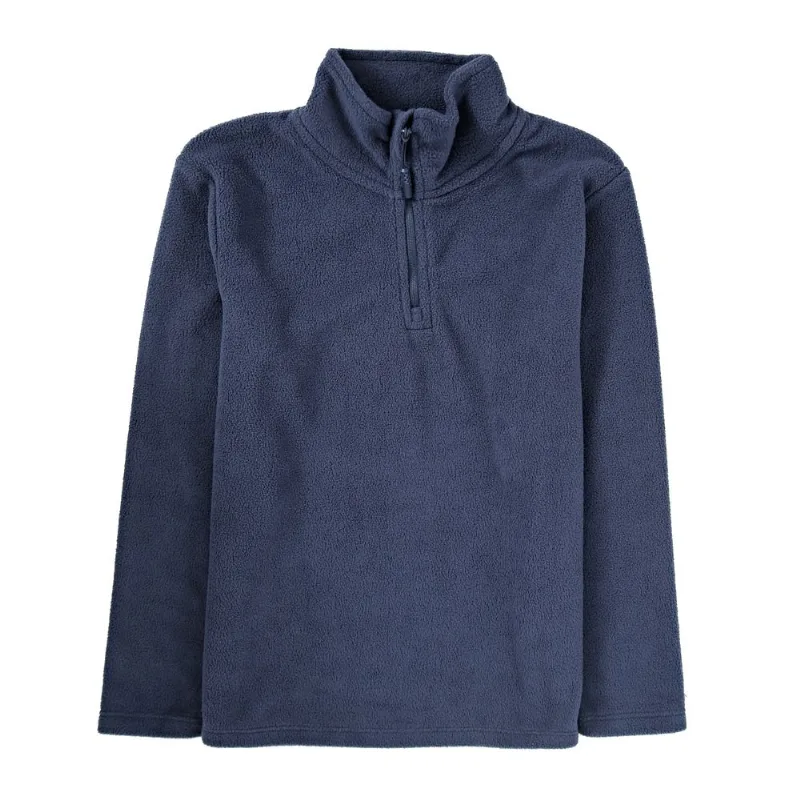 Buzo Tex polar 1/2 cierre liso Buzo Tex polar 1 2 cierre liso talle 7-8 años azul