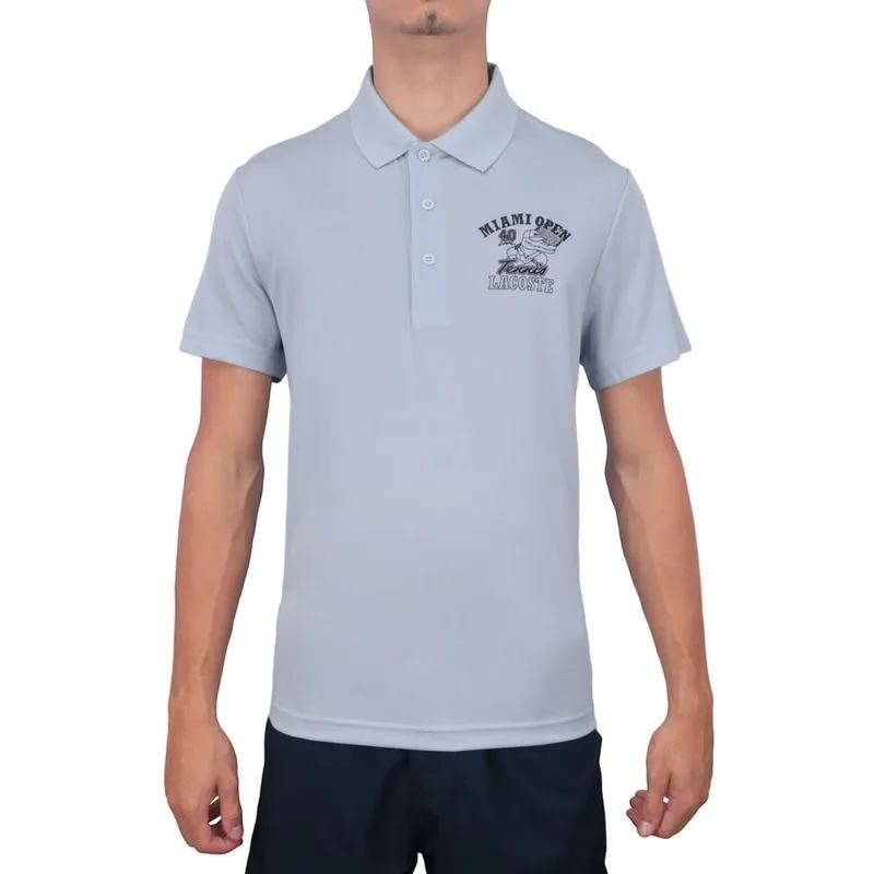 Camisa Polo Lacoste Miami Open DH7763 Azul