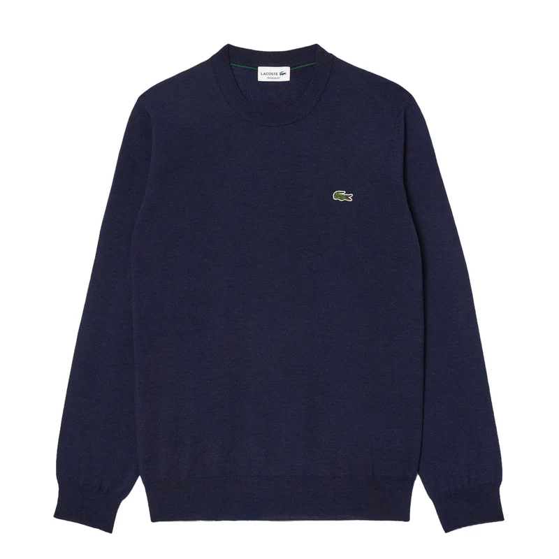Maglione Uomo Lacoste Girocollo Blu S