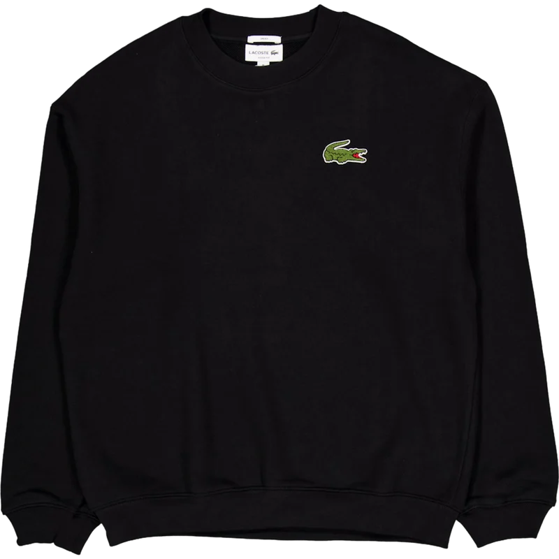 Loose Fit Badge Accent Sweatsh 031 Black L