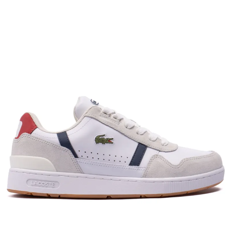 Tênis Masculino Lacoste T-Clip Branco/marinho - 39