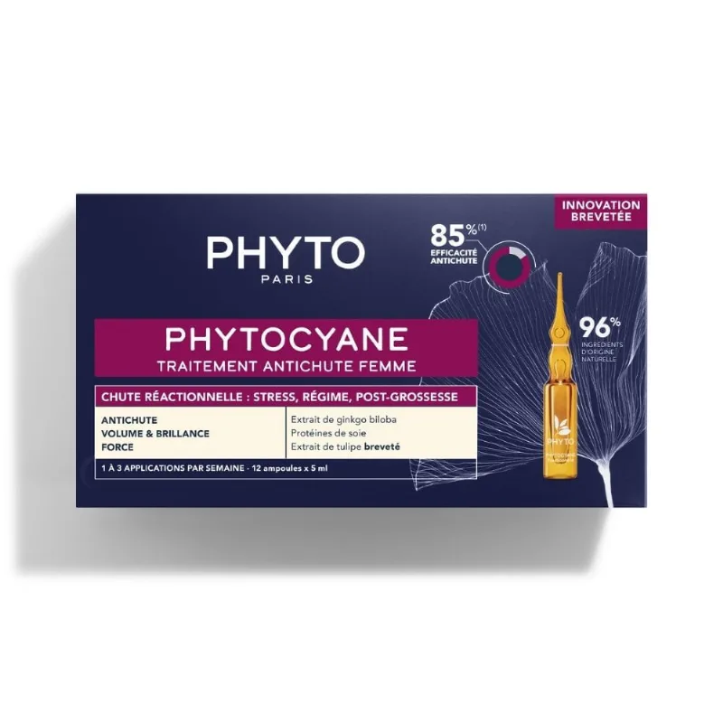 Phytocyane Tratamiento Anticaída Reactivo Mujer - Phyto 12x5 ml