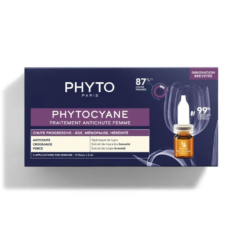 Phytocyane Tratamiento Anticaída Progresivo Mujer - Phyto 12x5ml