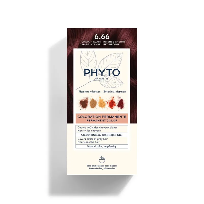 PhytoColor 6.66 Light Chestnut Intense Cherry