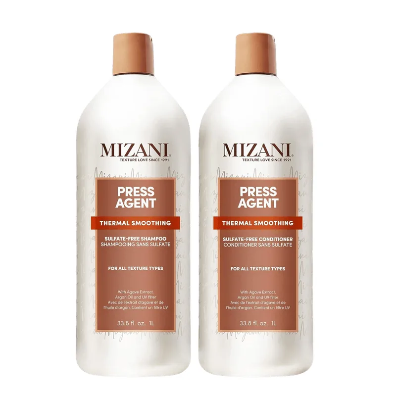 Conjunto De Shampoo E Condicionador Mizani Press Agent Thermal 1l