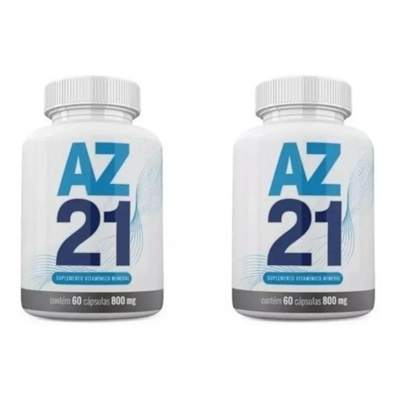 Kit 2x Az21 Original 60 Caps Cada 800mg