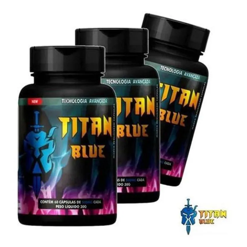 Titan Blue 12X - 3 Potes - 100% Original Titanblue