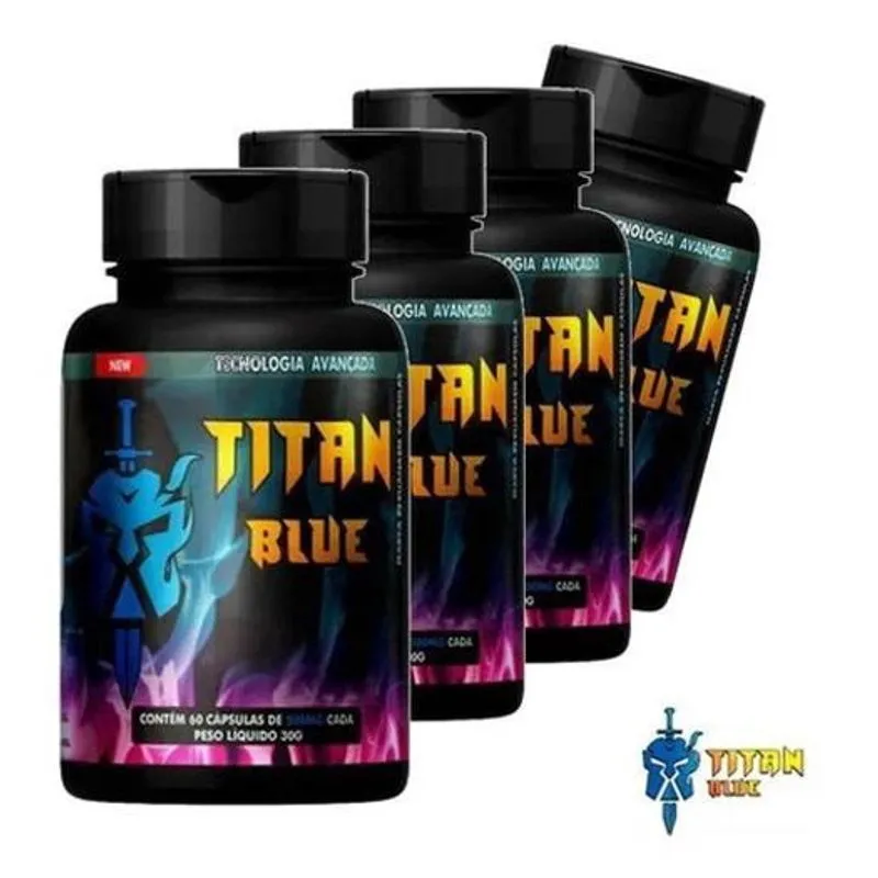 Titan Blue 12X - 4 Potes - 100% Original Titanblue