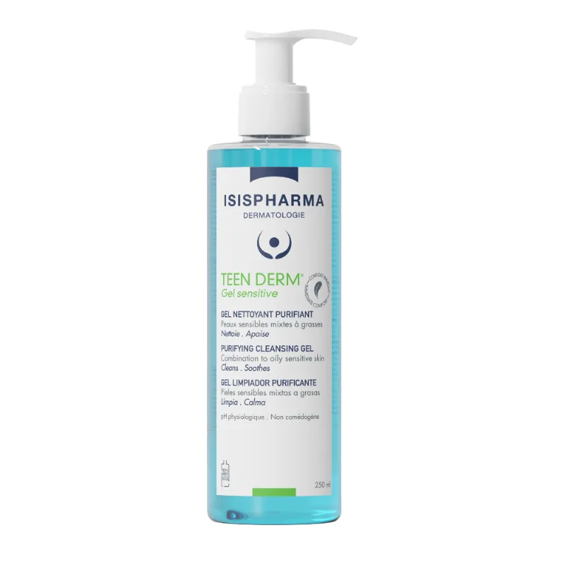 Teen Derm Gel Sensitive - Isispharma 250 ml
