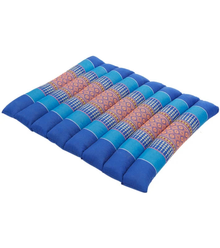 Zafuko Small Rollable Flat Meditation Cushion Blue/Horizons