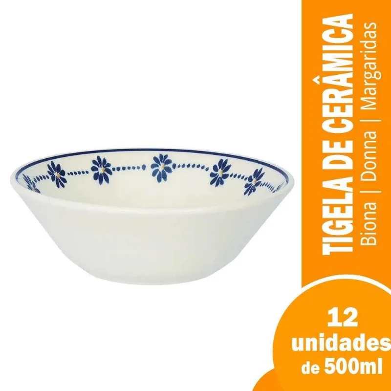 Tigela Biona 500ml Conic Donna Margaridas 12x1