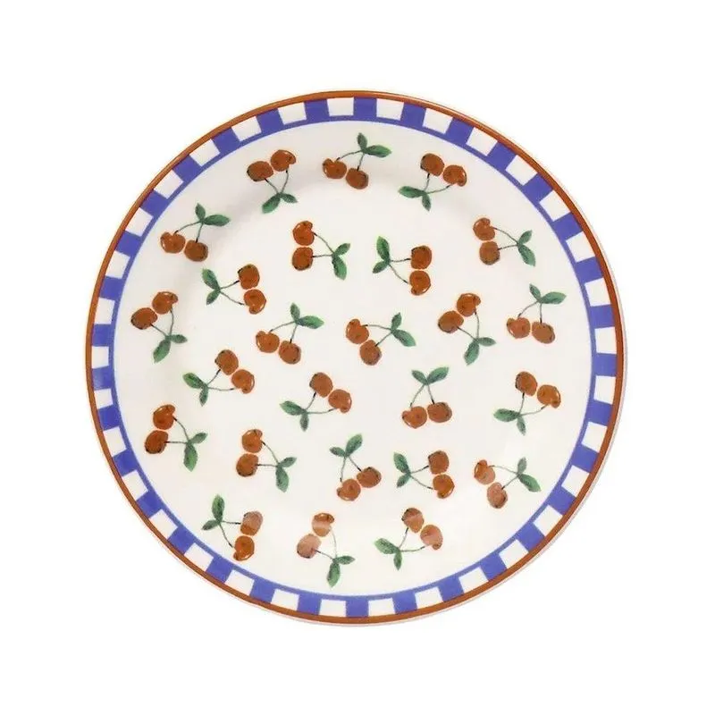 Prato Biona Donna Jardim De Cerejas Sobremesa 18cm 149874 - Embalagem Com 12 Peças