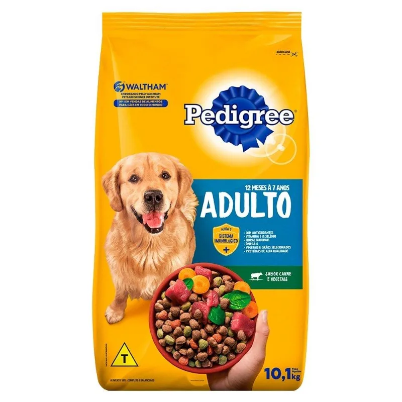 Ração Para Cachorro Pedigree Carne Vegetais 10,1k
