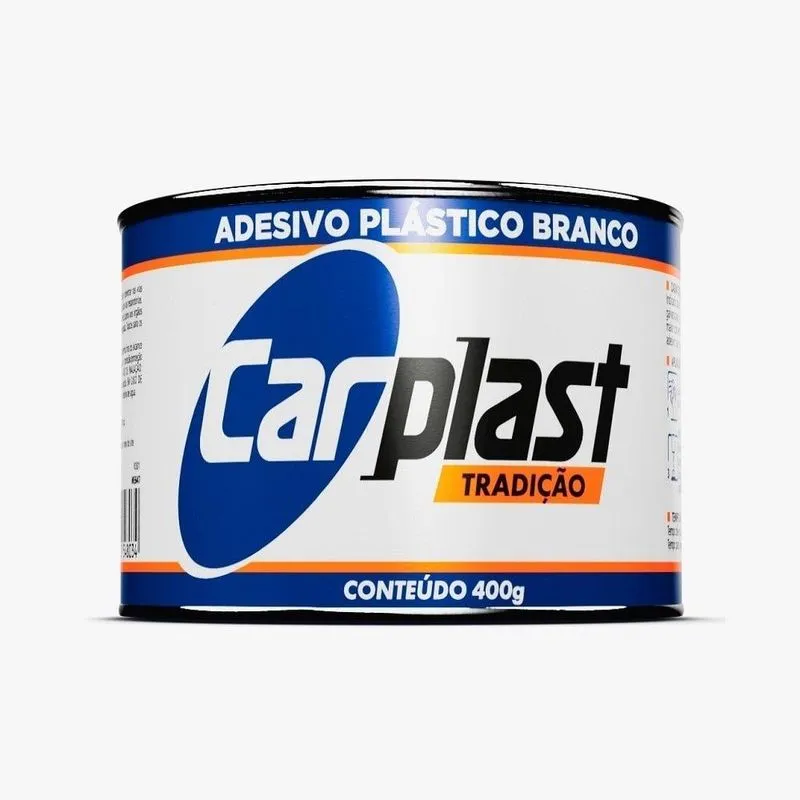 Massa Plástica Adesiva Carplast Branco Maxi Rubber 400g