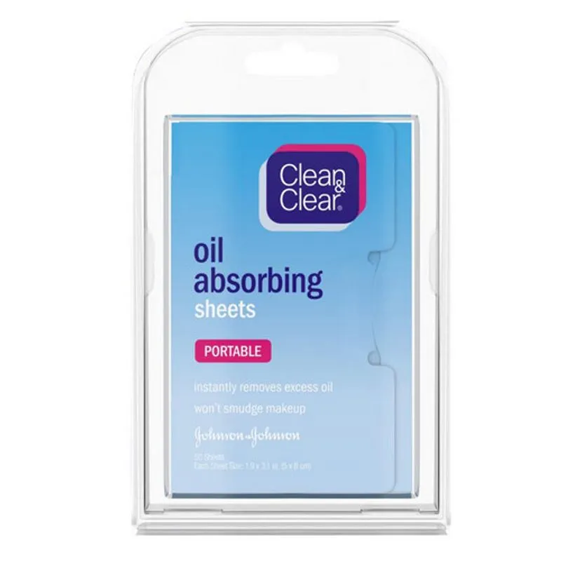 Folhas Absorventes De Óleo Limpo E Claro 50 Cada Por Clean &amp; Clear