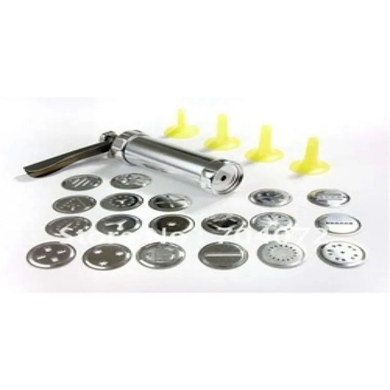 Biscoiteira Italiana Maquina De Fazer Cookies Inox 20 Moldes
