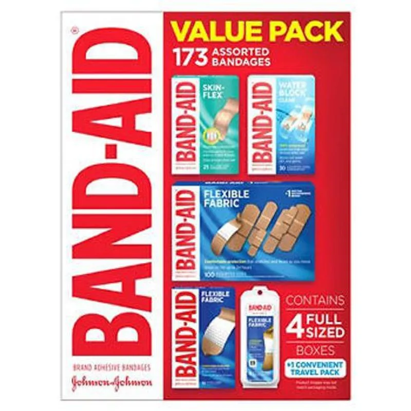 Kit Band-aid Com 173 Bandagens