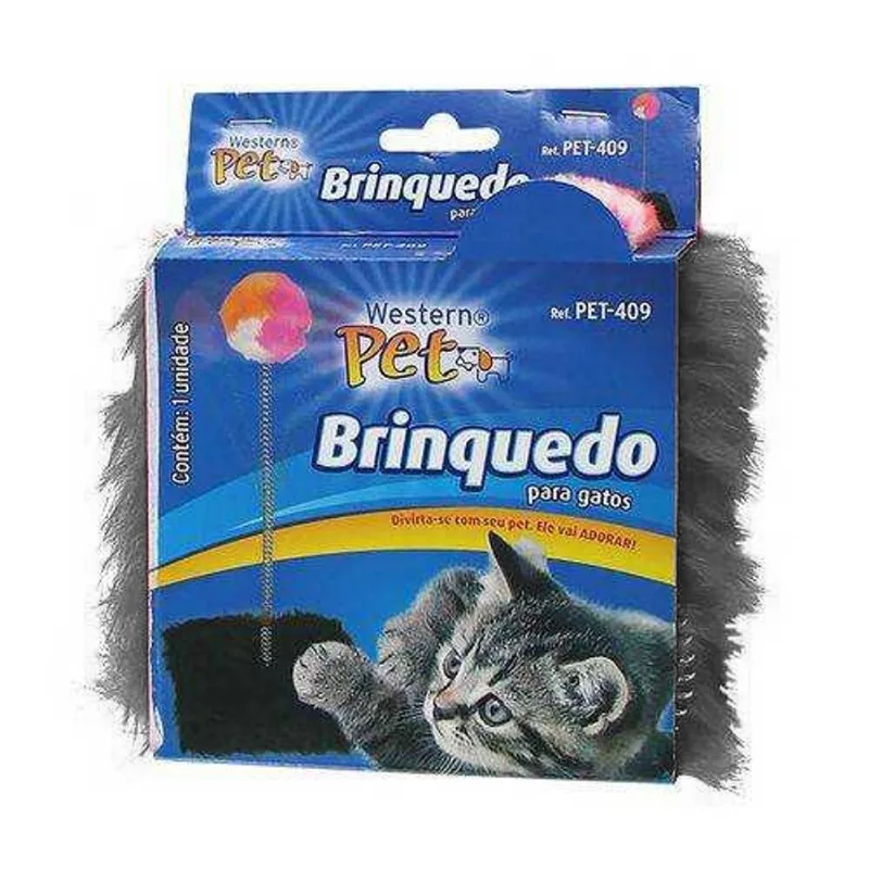 Animais Gato Brinquedo Arranhador Wester Pet-409 Cinza