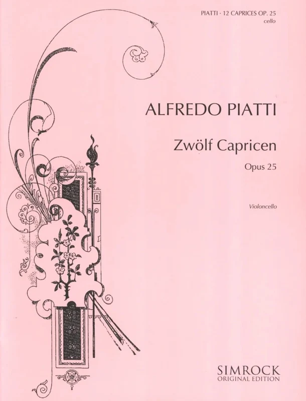 12のカプリス 作品25（チェロソロ）／Zwolf Capricen Op. 25 (Cello) 楽譜