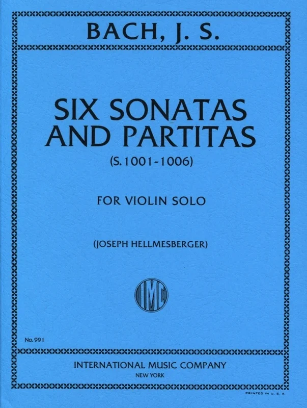 無伴奏ヴァイオリンのためのソナタとパルティータ BWV1001-1006（ヴァイオリンソロ）／6 Sonatas and Partitas S. 1001-1006 楽譜