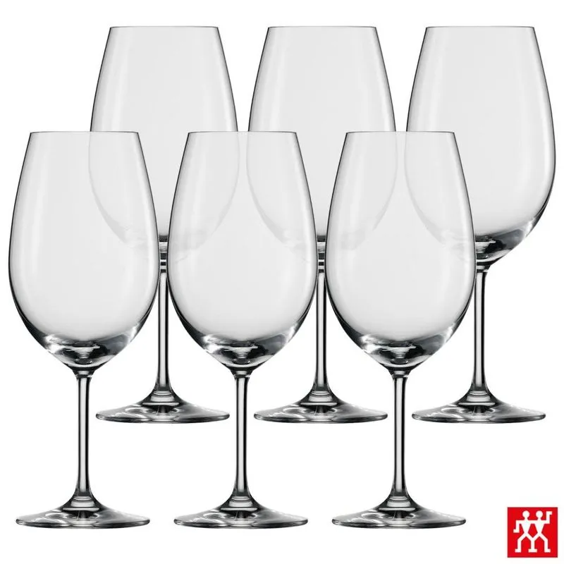 Conjunto De Taças Ivento Para Bordeaux Em Cristal De Titânio 633 Ml - Zwilling