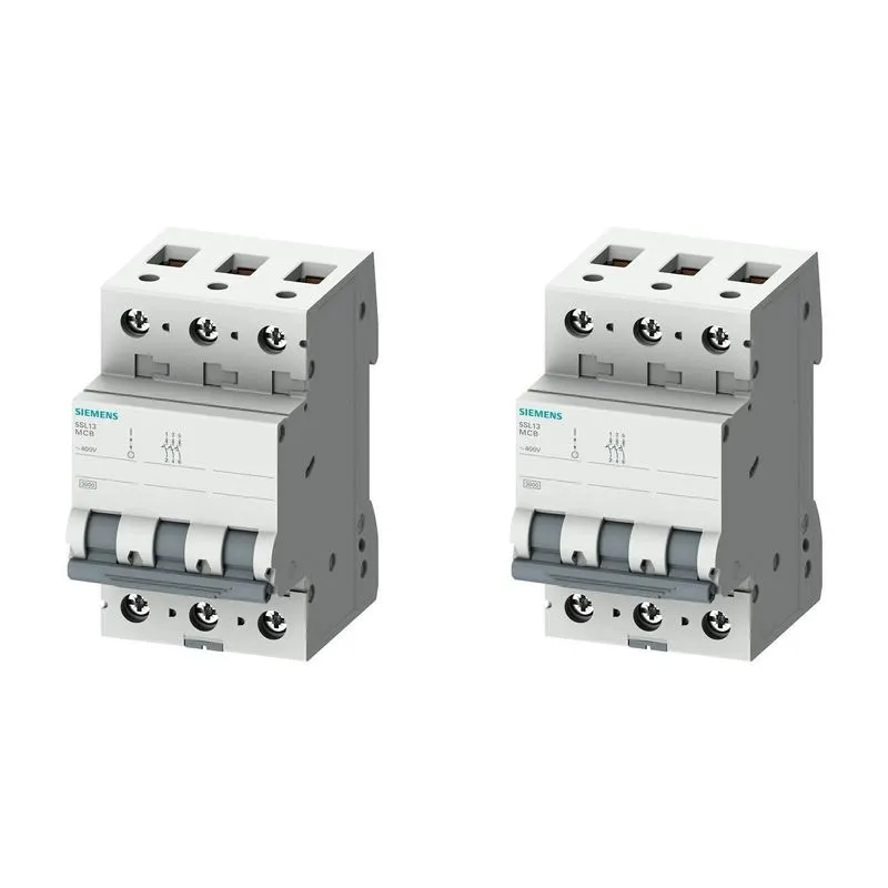 Kit 2 Disjuntores Interruptor Tripolar In 25A Curva C Siemens