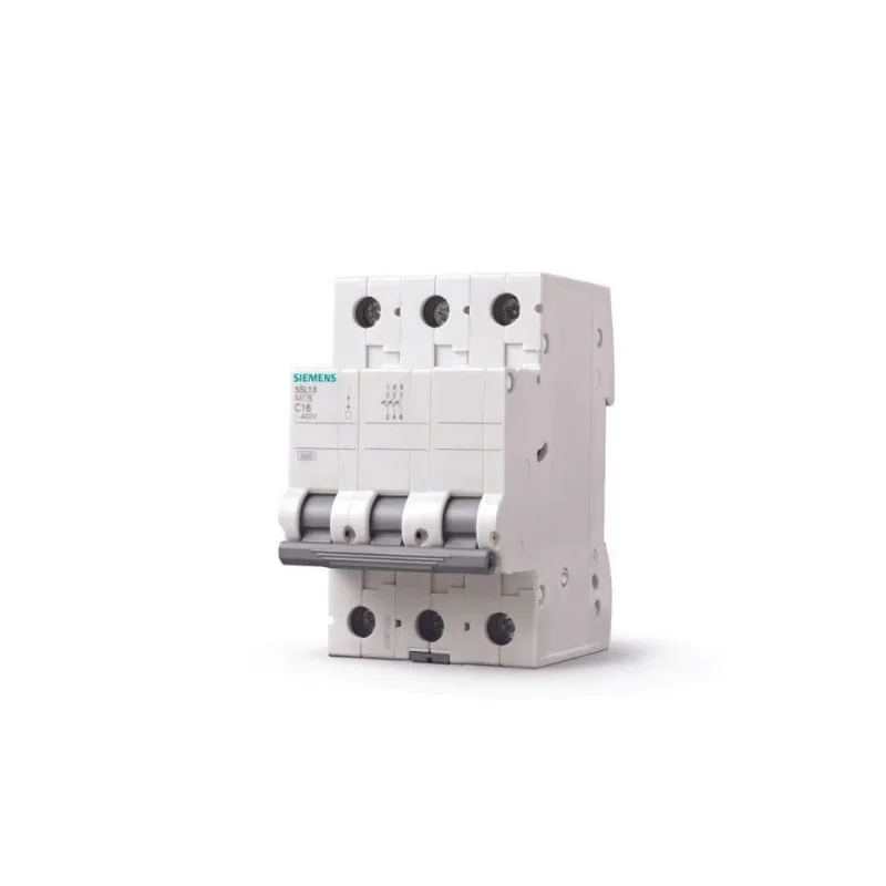 Disjuntor 3P 2A C 3Ka 5Sl1 Nbr Nm 60898-1 5SL13027MB Siemens 2A