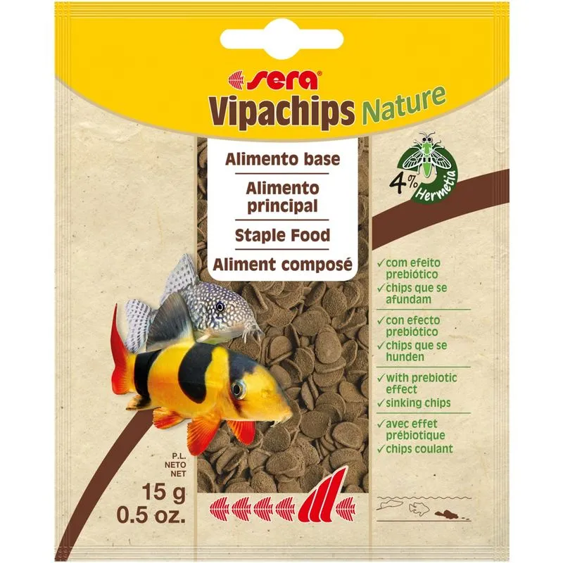 Ração sera vipachips nature 15G