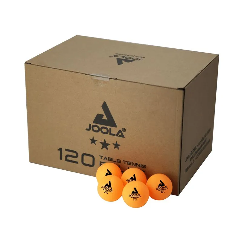 Bolas de tênis de mesa Joola Advanced ABS 40+ Laranja c/ 120 unid.