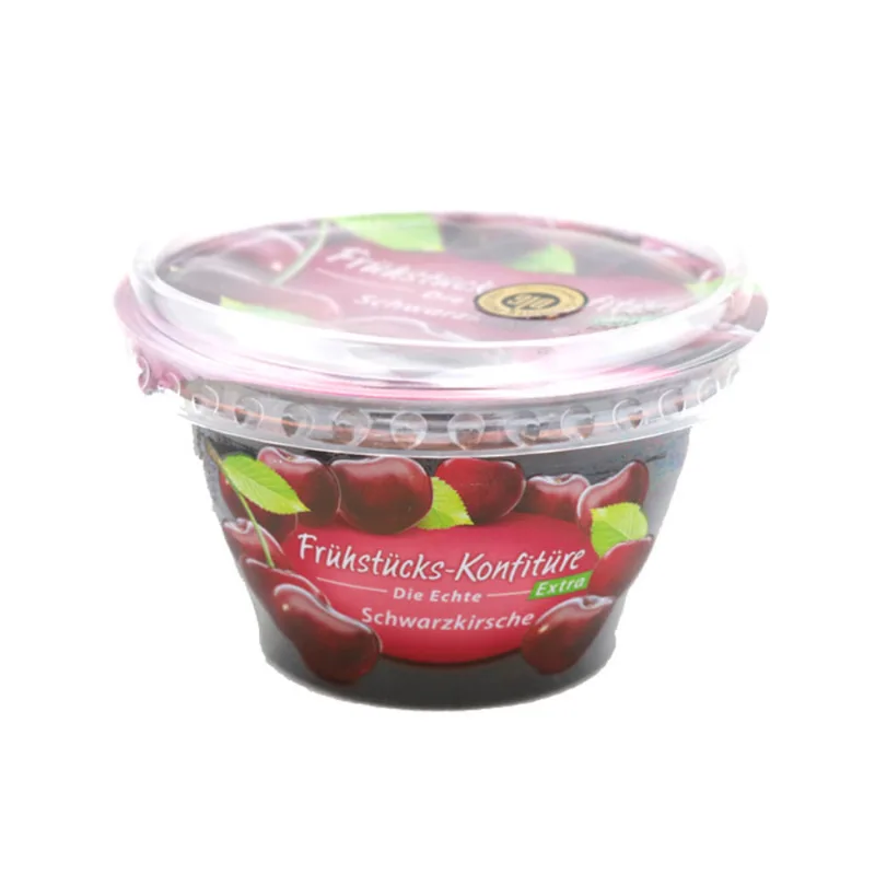 Hermético Cuadrado Plástico Rosa 0,28 Lts x 1 Un Sanremo Mermelada De Cereza Negra Zentis 200 Gr