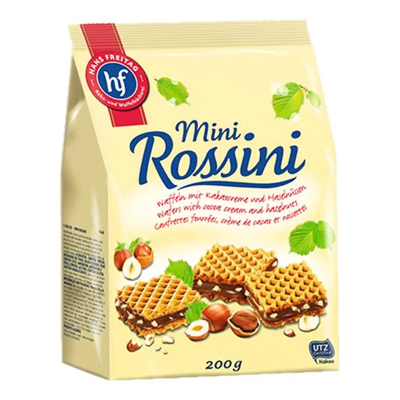 Biscoito Wafer Mini Rossini 200g - Hans Freitag