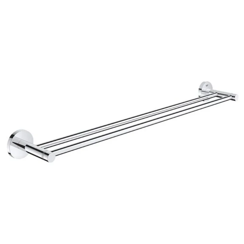 GROHE Essentials 24-in Wall-Mount Double Towel Rail - Chrome