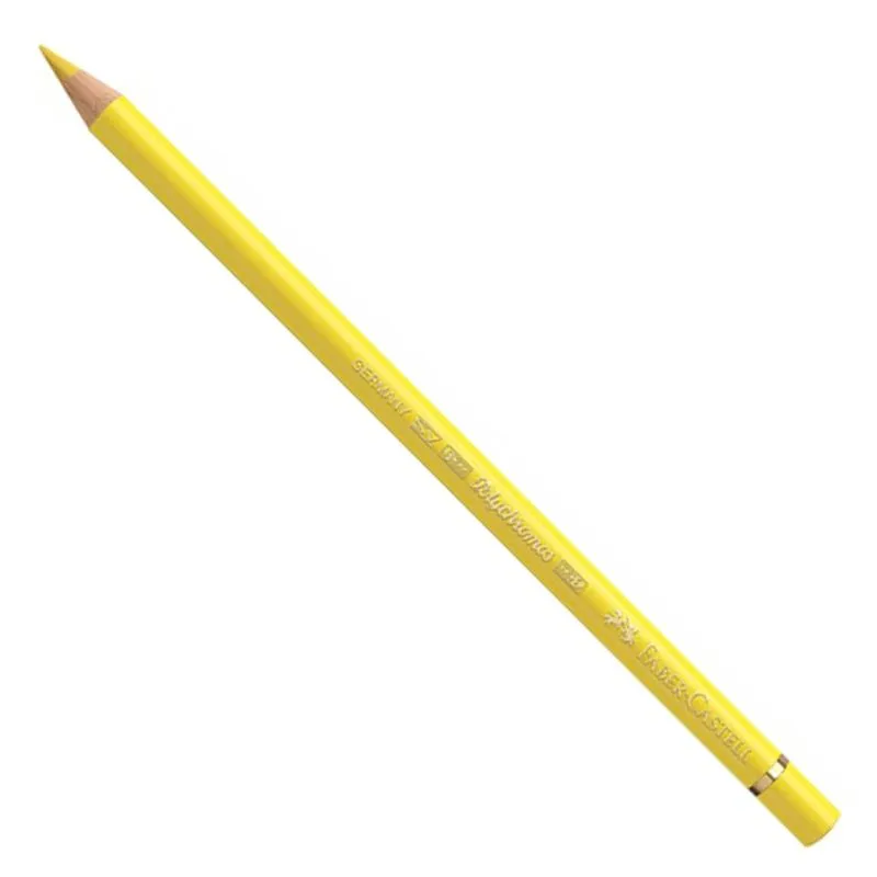 Lápis de Cor Polychromos Faber-Castell Tons Amarelo, Vermelho, Rosa | LIGHT CHROME YELLOW 106