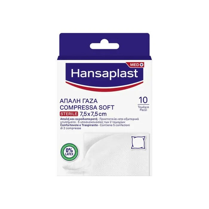 Hansaplast compr soft sterile 10p