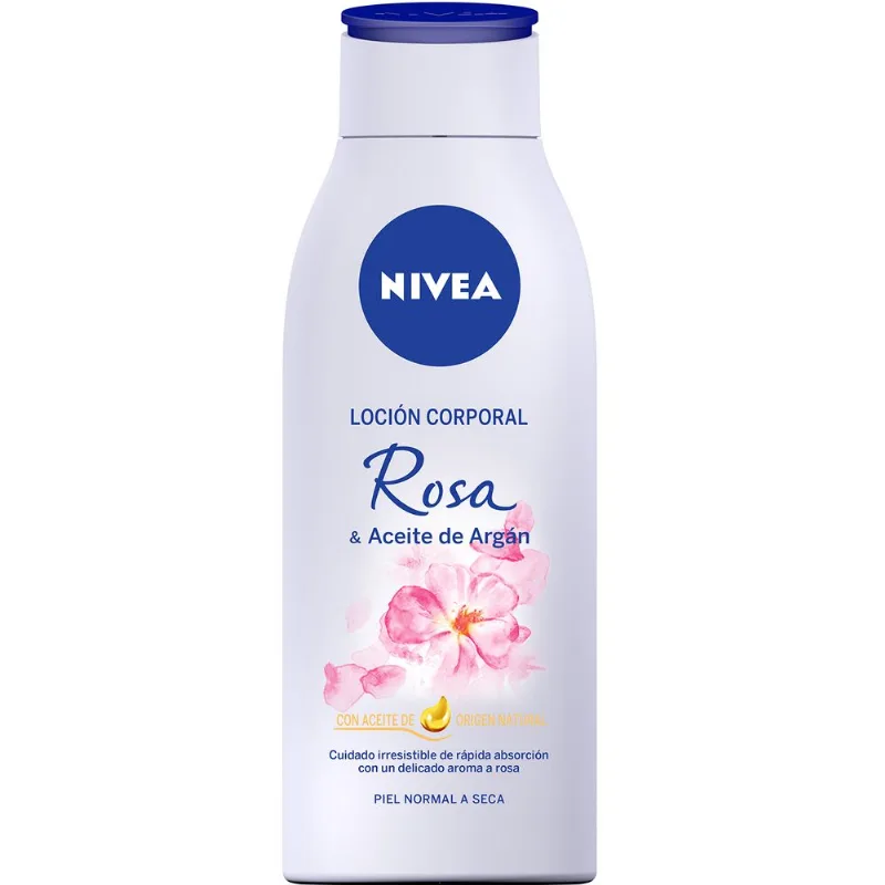 Loción Corporal Nivea Rosa y Aceite de Argán x 400 ml